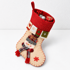 CouldNook Character Christmas Stocking - Raised Festive Face
