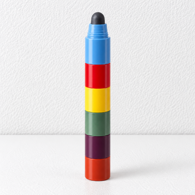 CouldNook Stackable Highlighter - Detachable Color Segments and Rounded Solid Tips