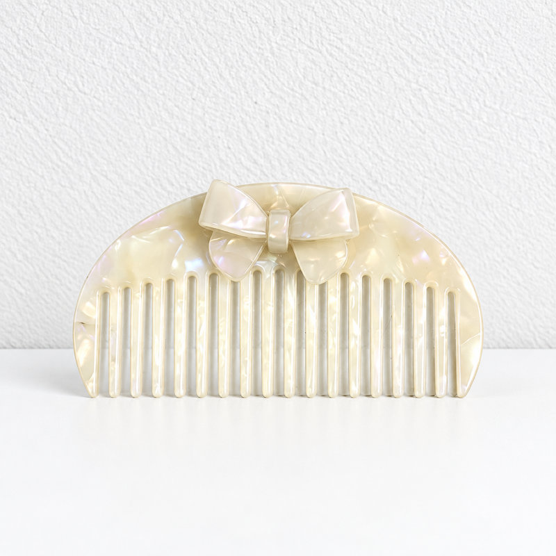 CouldNook Bow Grooming Accessory - Patterned Acetate And Decorative Bow Detail