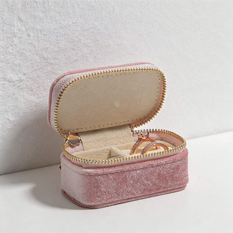 CouldNook Patterned Handle Travel Jewelry Case - Friendly Shelf Companion