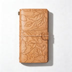 CouldNook 3-in-1 Embossed Floral A6 Notebook‑Vintage Refillable Journal