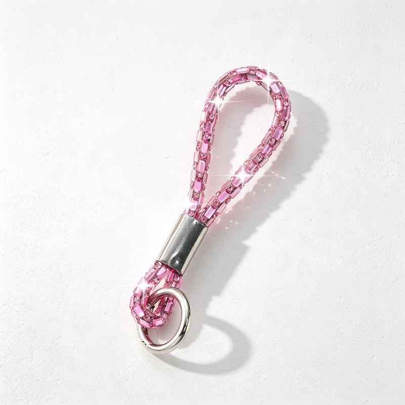 CouldNook Rhinestones Set Phone Strap with Square RhinestonesAccents