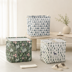 CouldNook Printed Laundry Hamper - Tall Foldable Storage Form