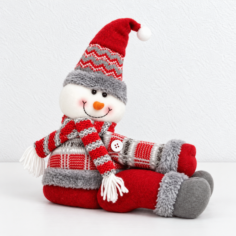 CouldNook Christmas Hugging Curtain Tieback - Plaid Doll
