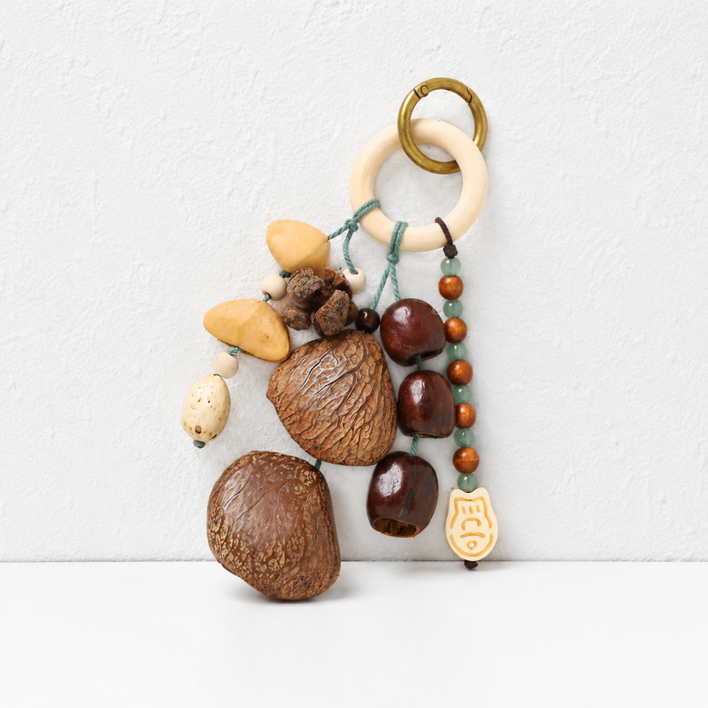 CouldNook Botanical Seed Bag Charm - Forest Nut Keychain