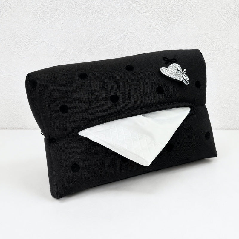 CouldNook Polka Dot Car Tissue Holder - Visor Mounting Straps