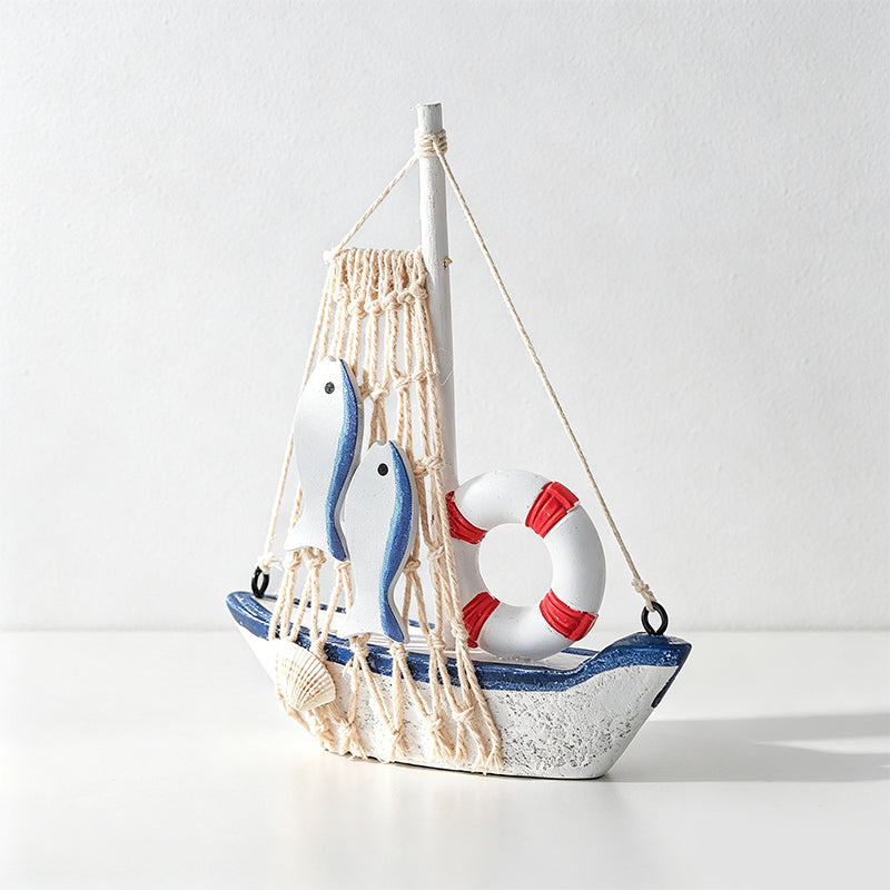 CouldNook Vintage Nautical Helm Decor - Coastal Boat Steering Ornament