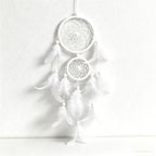 CouldNook Dreamcatcher-Double Ring Handmade Feather Dream Catcher Wind Chime