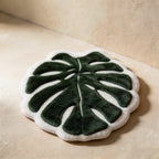 CouldNook Tropical Botanical Leaf Hanging Hand Towel - Soft Monstera Decor