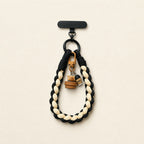 CouldNook Braided Bear Coffee Phone Lanyard - Snap Hook