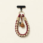 CouldNook Braided Bear Coffee Phone Lanyard - Snap Hook