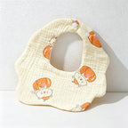 CouldNook Premium Muslin Cotton Baby Bib - Reversible 6-Layer Petal Drool Apron（Set of 10）