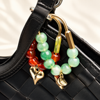 CouldNook Beaded Bag Clip - Oval Frame and Heart or Star Pendant