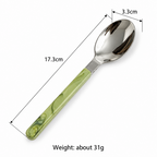 Swirl Handle Flatware - Slim Grips and Reflective Heads