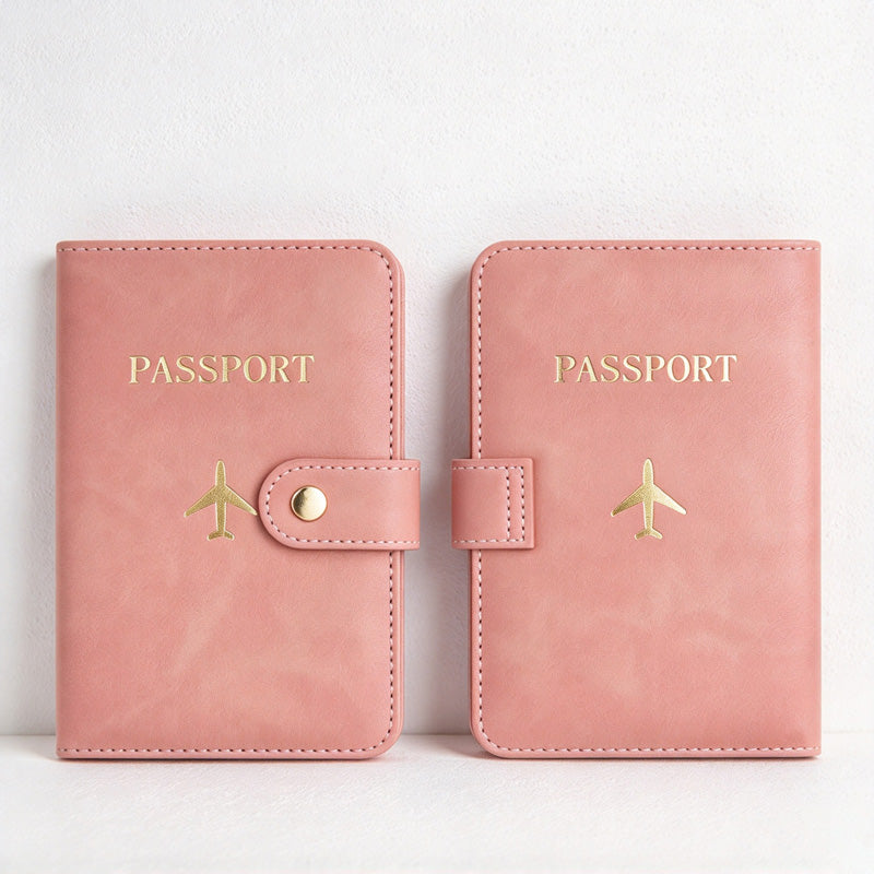 CouldNook Passport Holder - Snap Strap and Multiple Interior Card Pockets