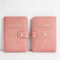 CouldNook Passport Holder - Snap Strap and Multiple Interior Card Pockets