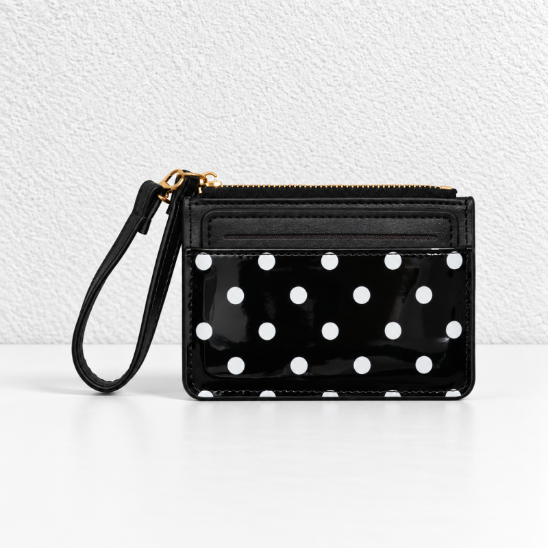 CouldNook Glossy Dot Card Holder - Sliding Insert