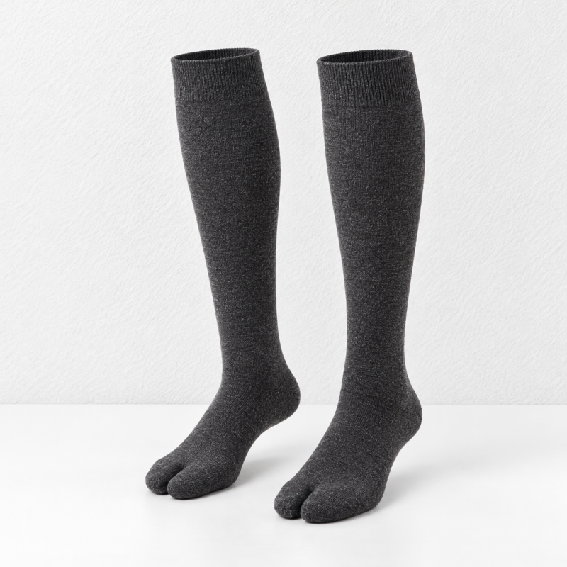 CouldNook Split-Toe Socks - Plain Calf Length