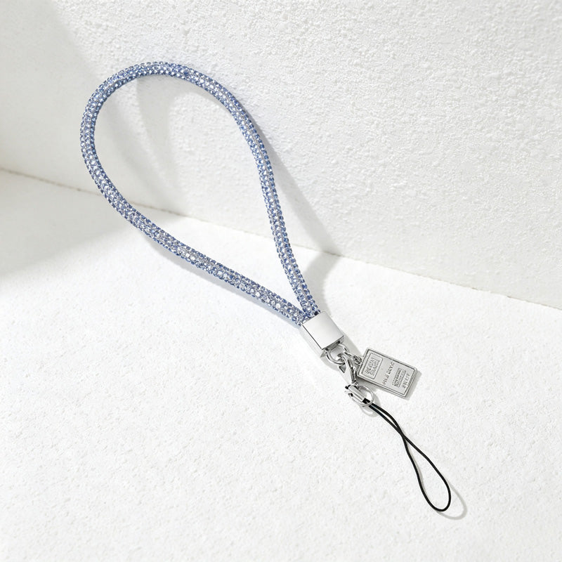 CouldNook Rhinestones Set Wrist Phone Strap with Closely Set Reflective Stones
