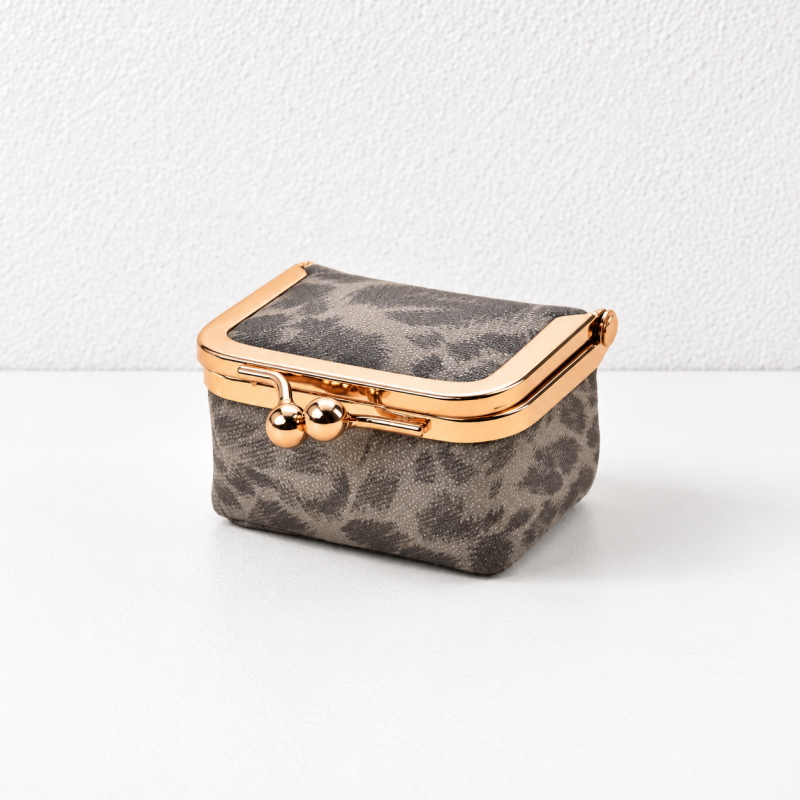 CouldNook Leopard Mini Jewelry Purse - Clasp Frame