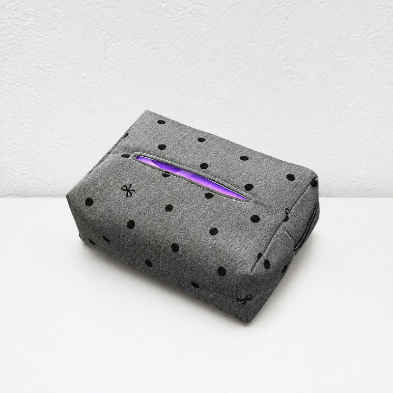 CouldNook Polka Dot Car Tissue Holder - Visor Mounting Straps