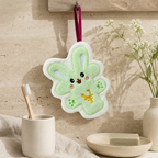 CouldNook Cartoon Coral Fleece Hand Towel‑Hanging Absorbent Cloth