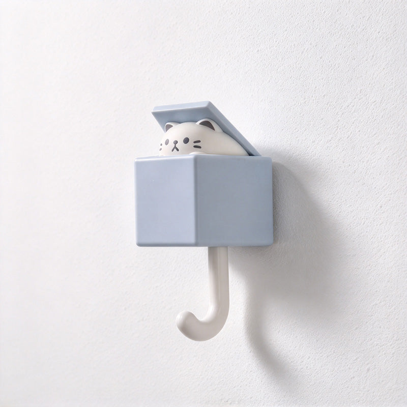CouldNook Animal Wall Hook - Peeking Character and Curved Hanging Arm