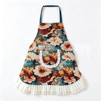 CouldNook Floral Pattern Apron - Kitchen Wear Accent