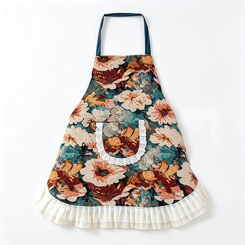 CouldNook Floral Pattern Apron - Kitchen Wear Accent