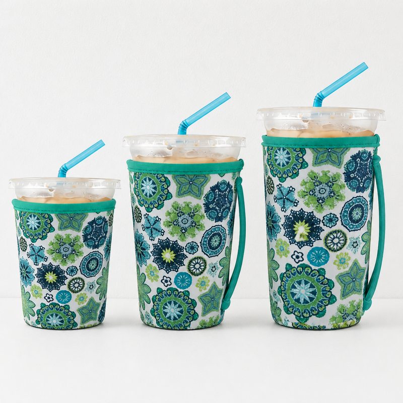 CouldNook Neoprene Cup Carrier - Patterned Body and Side Strap