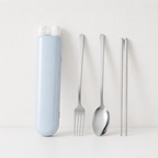 CouldNook Portable Cutlery Set - Spoon Fork Chopsticks and Tube Case