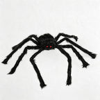 CouldNook Plush Fake Spider with Triangular Spider Web‑Halloween Prank Party Decoration Prop