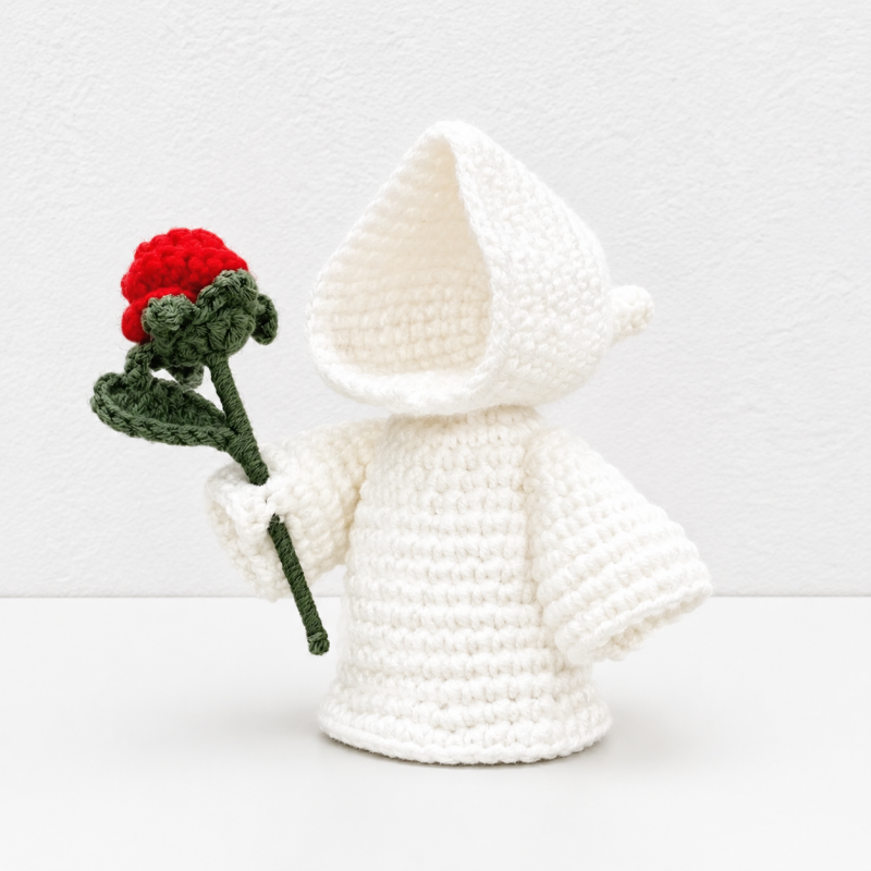 CouldNook Halloween Yarn Reaper Doll - Hooded Figure and Props