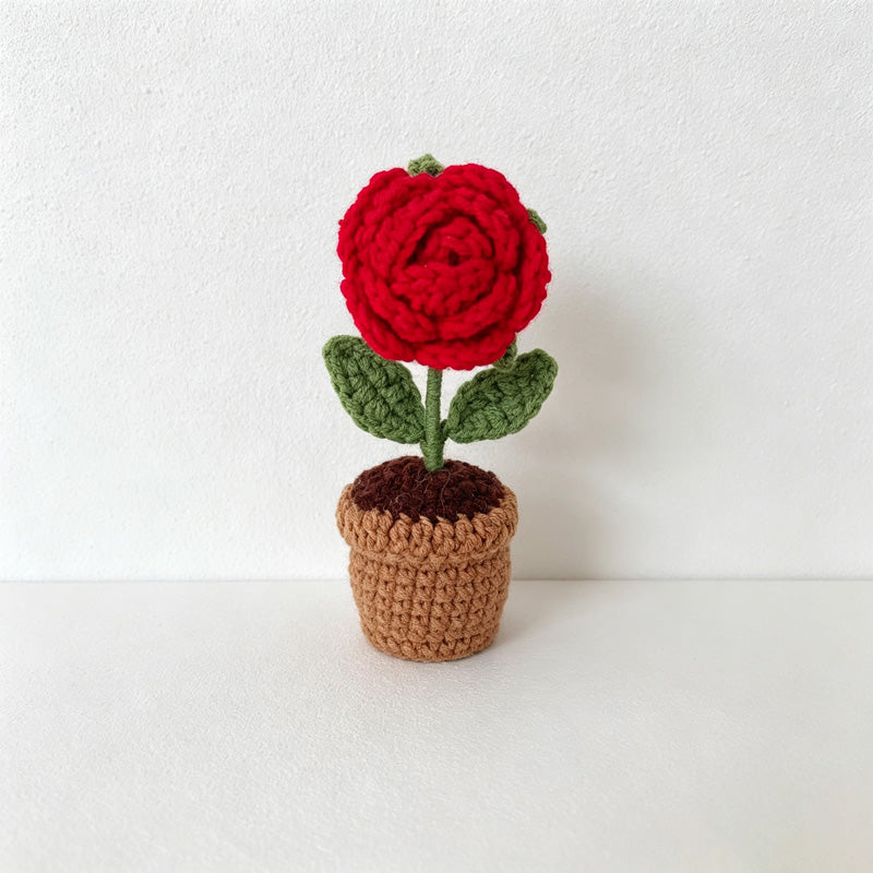 CouldNook Yarn Flower Planter Ornament - Fifteen Bloom Designs