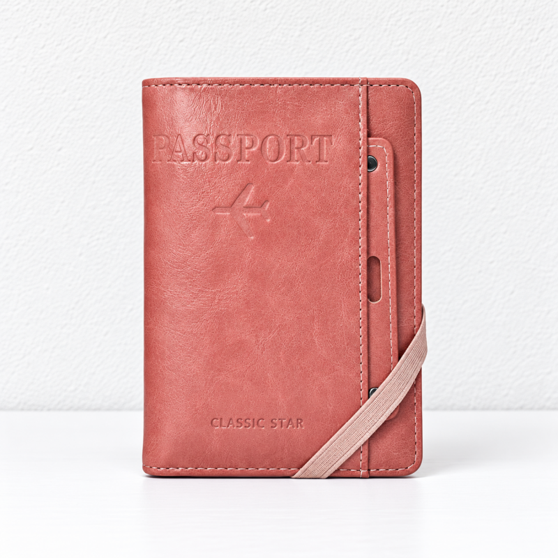 Passport Wallet - Embossed Cover and Interior Card Slots