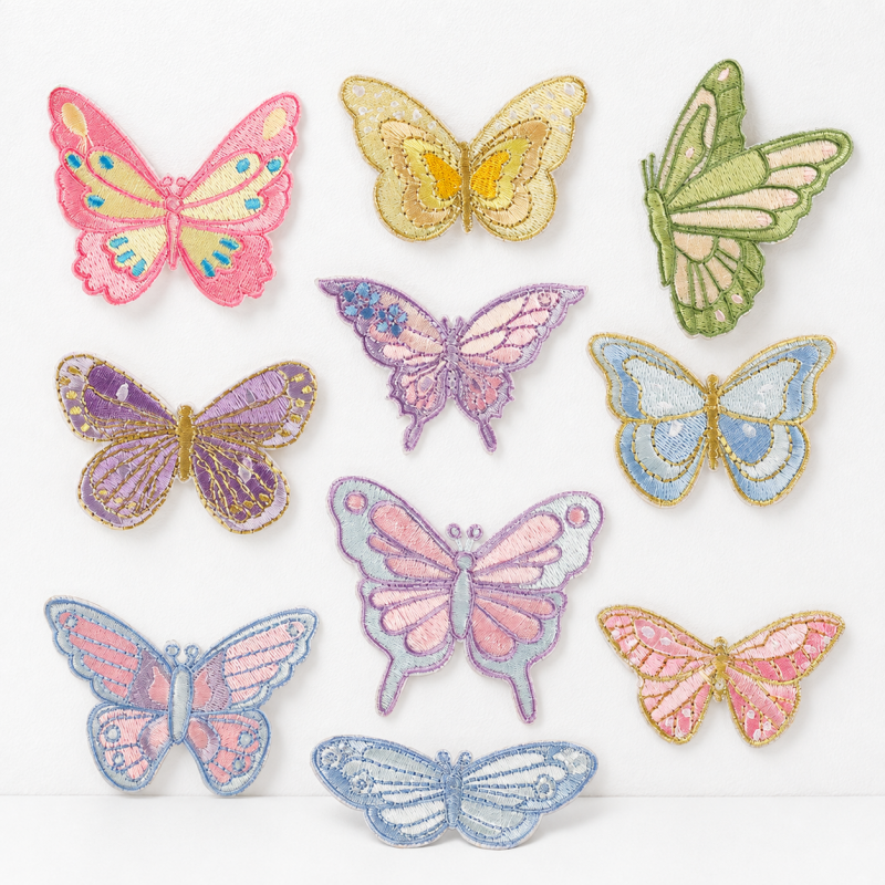CouldNook Butterfly Embroidered Patch - Colorful Wing Pattern Options