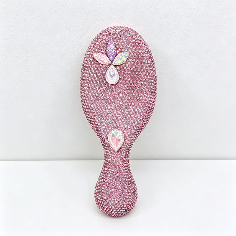CloudNook Rhinestone Paddle Hair Brush‑Glitter Air Cushion Comb