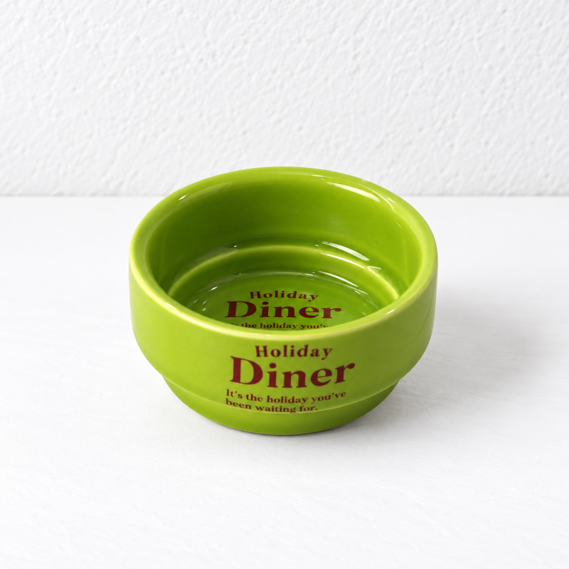 CouldNook Lettered Sauce Bowl - Round Diner Style