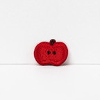 CouldNook Apple Star Embroidered Patch - Small Red Fruit Designs
