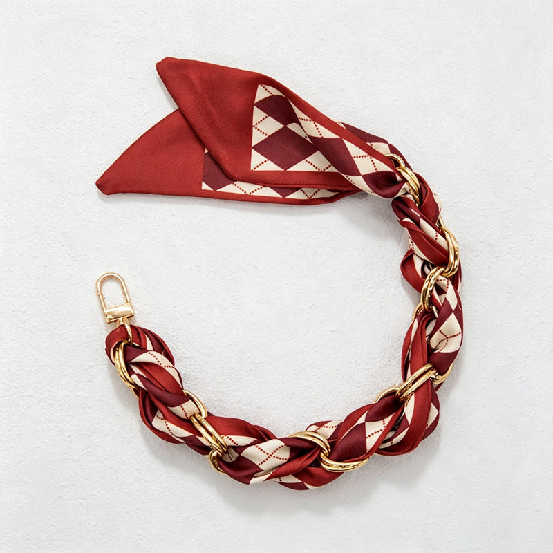 CouldNook Rose Scarf Phone Wrist Strap - Relaxed Braided Loop