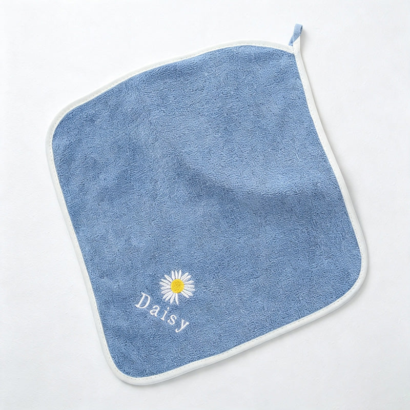CouldNook Daisy Hand Towel - Soft Square Hanging Cloth