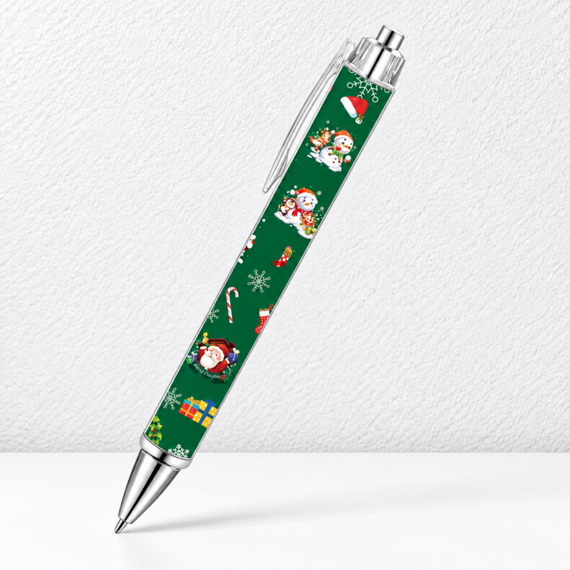 CouldNook Illustrated Ballpoint Pen - Clear Shell and Decorative Paper Insert