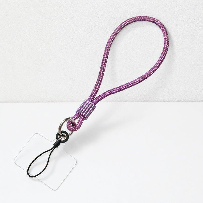 CouldNook Knotted Rhinestone Phone Wrist Strap - Clear Tether Tab