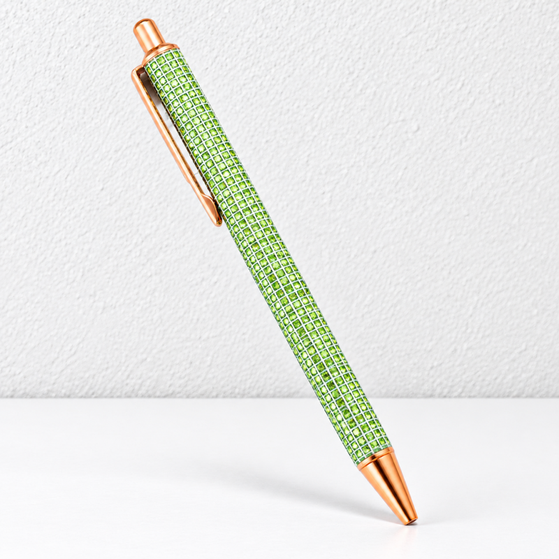 CouldNook Patterned Ballpoint Pen - Grid, Scale and Spotted Barrel Designs