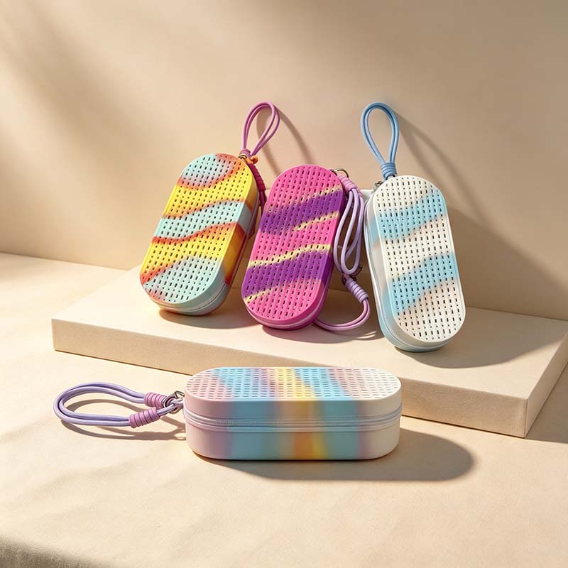 CouldNook Silicone Swimming Goggles Case - Colorful Ventilated Shell