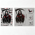 CouldNook Halloween Spooky Static Window Clings‑Reaper Skeleton Ghost Pumpkin Decor