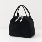 CouldNook Corduroy-Look Lunch Bag - Double Zipper and Front Pocket