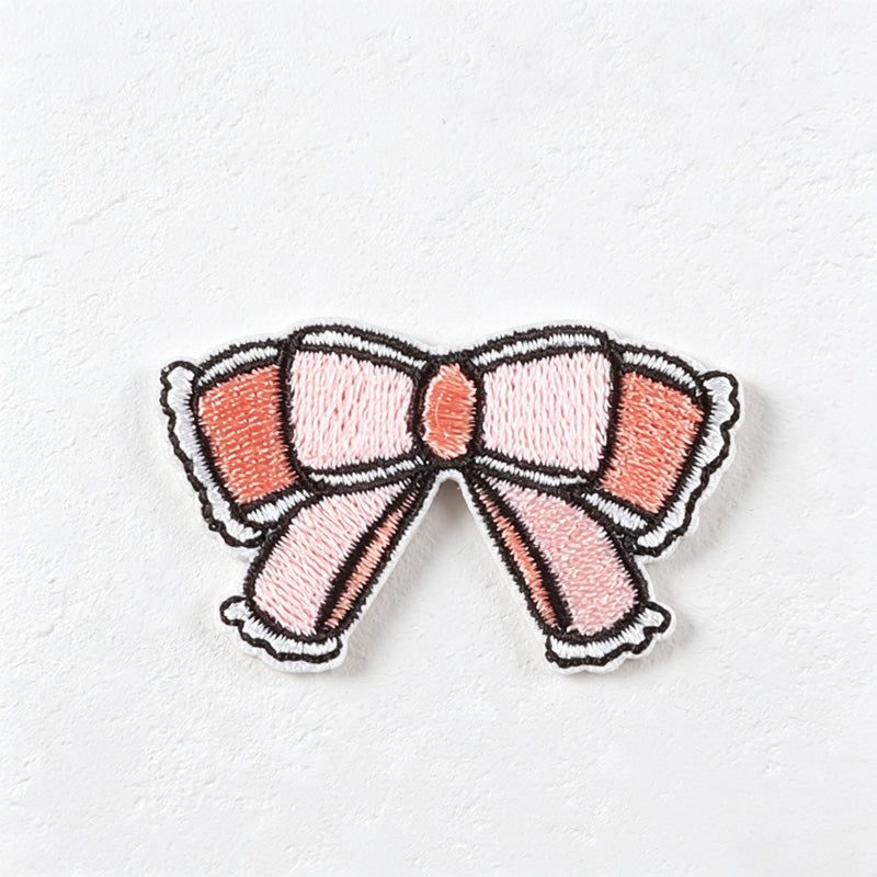 CouldNook Bow Embroidered Patch - Assorted Colors and Shapes