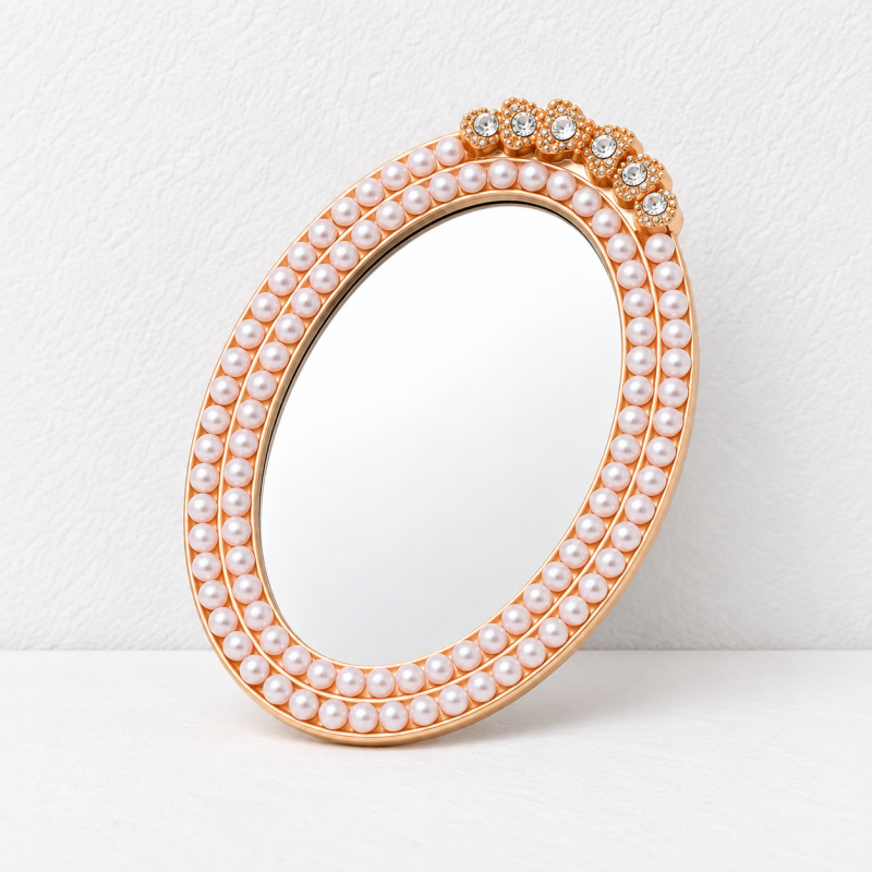 CouldNook Decorative Mirror Accessory - Sculpted Outlines And Ornamental Border Designs