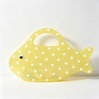 CloudNook Fish‑Shaped Tote‑Polka Dot PVC Hand Bag